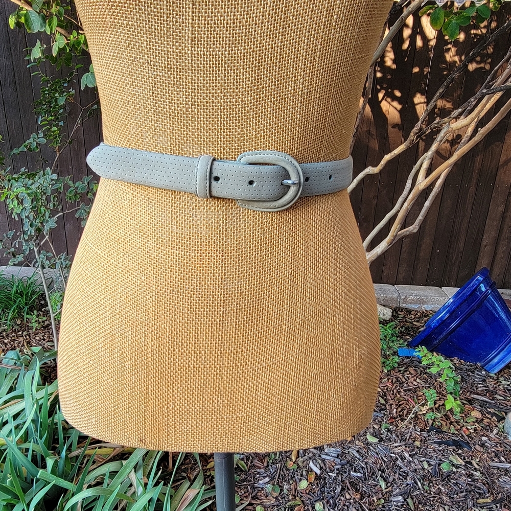 Talbots Green Suede Thin Belt